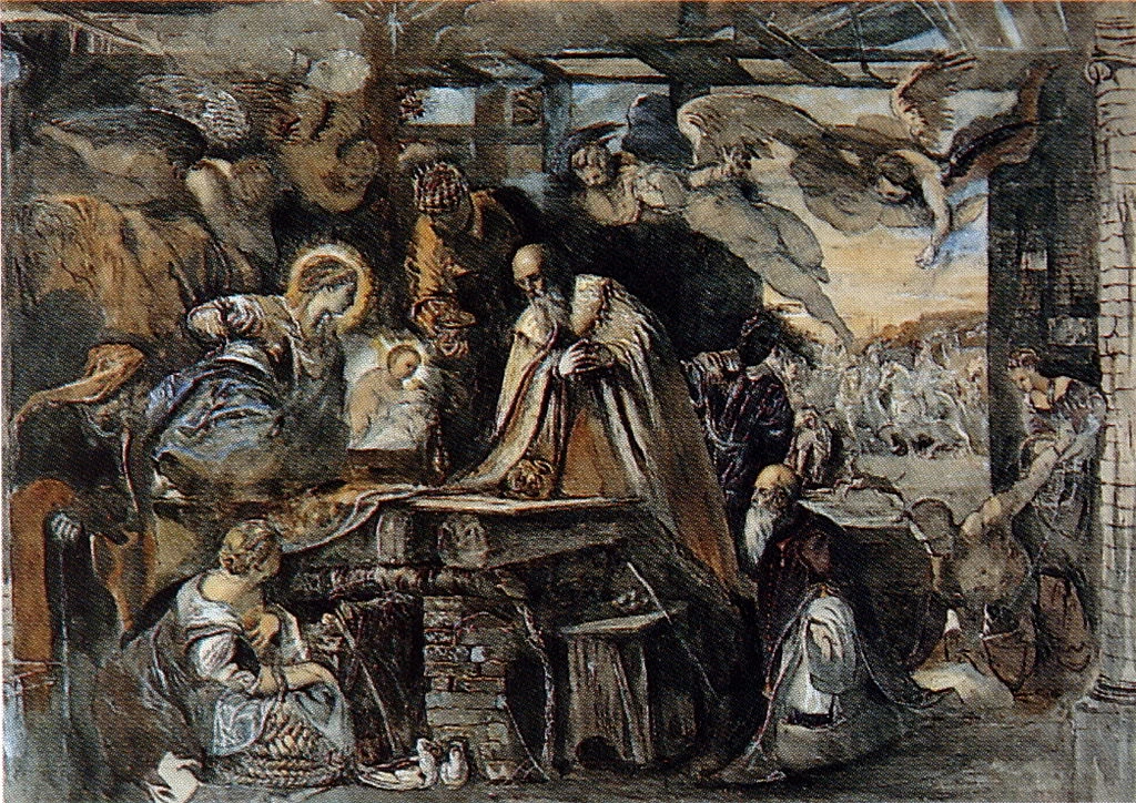 Studio dall'Adorazione dei Magi di Tintoretto, 1852